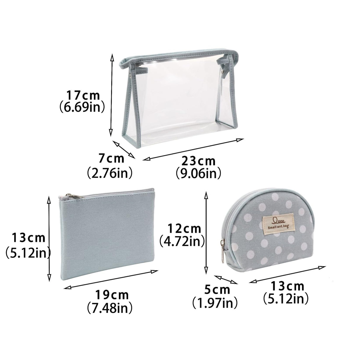 Qikuver Clear Makeup Bag Set, 3 Pack Makeup Toiletry Bags for Women, Portable Travel Cosmetic Bags Purse Bags Zipper Storage Pouches for Home Travel Accessories (Red) - thewildfolk Qikuver Clear Makeup Bag Set, 3 Pack Makeup Toiletry Bags for Women, Portable Travel Cosmetic Bags Purse Bags Zipper Storage Pouches for Home Travel Accessories (Red)