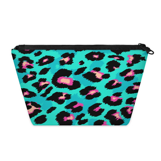 QsirBC Waterproof Makeup Bag Travel Cosmetic Pouch Multi Functional Organizer for Women Travel Gym Camping Gifts Leopard Jade Green - thewildfolk QsirBC Waterproof Makeup Bag Travel Cosmetic Pouch Multi Functional Organizer for Women Travel Gym Camping Gifts Leopard Jade Green