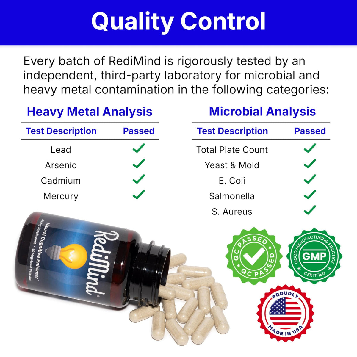 RediMind Natural Cognitive Support and Brain Supplement, Vegan, Gluten-Free - thewildfolk RediMind Natural Cognitive Support and Brain Supplement, Vegan, Gluten-Free
