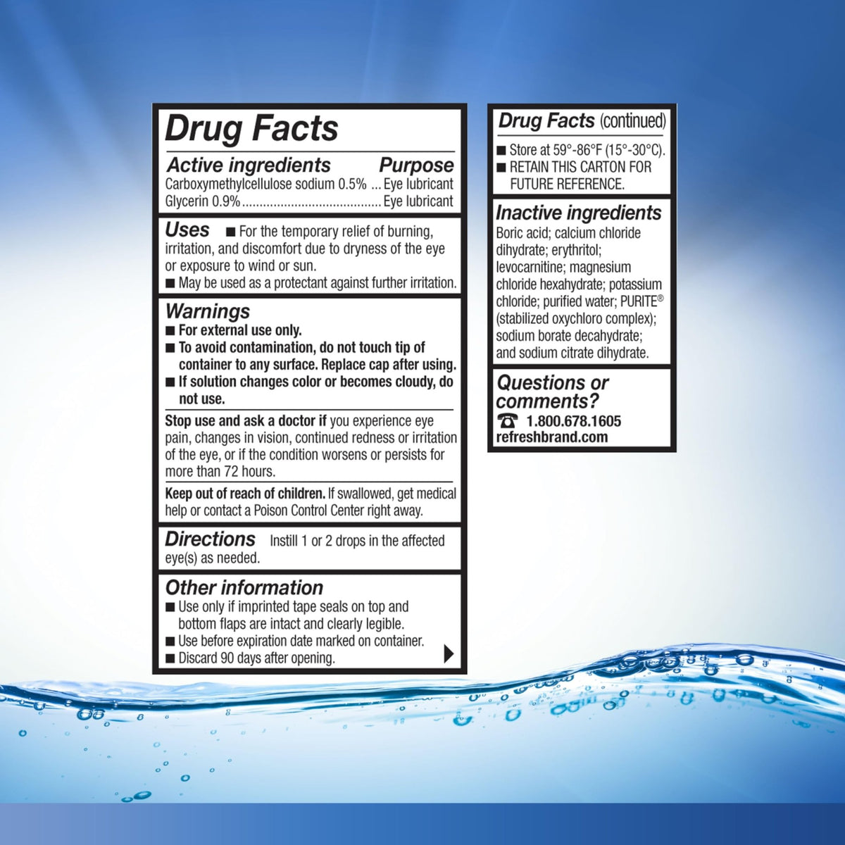 REFRESH OPTIVE Lubricant Eye Drops Artificial Tears, 0.5 fl oz (15 mL) - thewildfolk REFRESH OPTIVE Lubricant Eye Drops Artificial Tears, 0.5 fl oz (15 mL)
