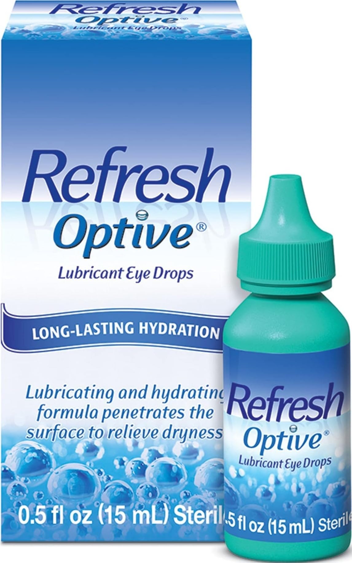 REFRESH OPTIVE Lubricant Eye Drops Artificial Tears, 0.5 fl oz (15 mL) - thewildfolk REFRESH OPTIVE Lubricant Eye Drops Artificial Tears, 0.5 fl oz (15 mL)