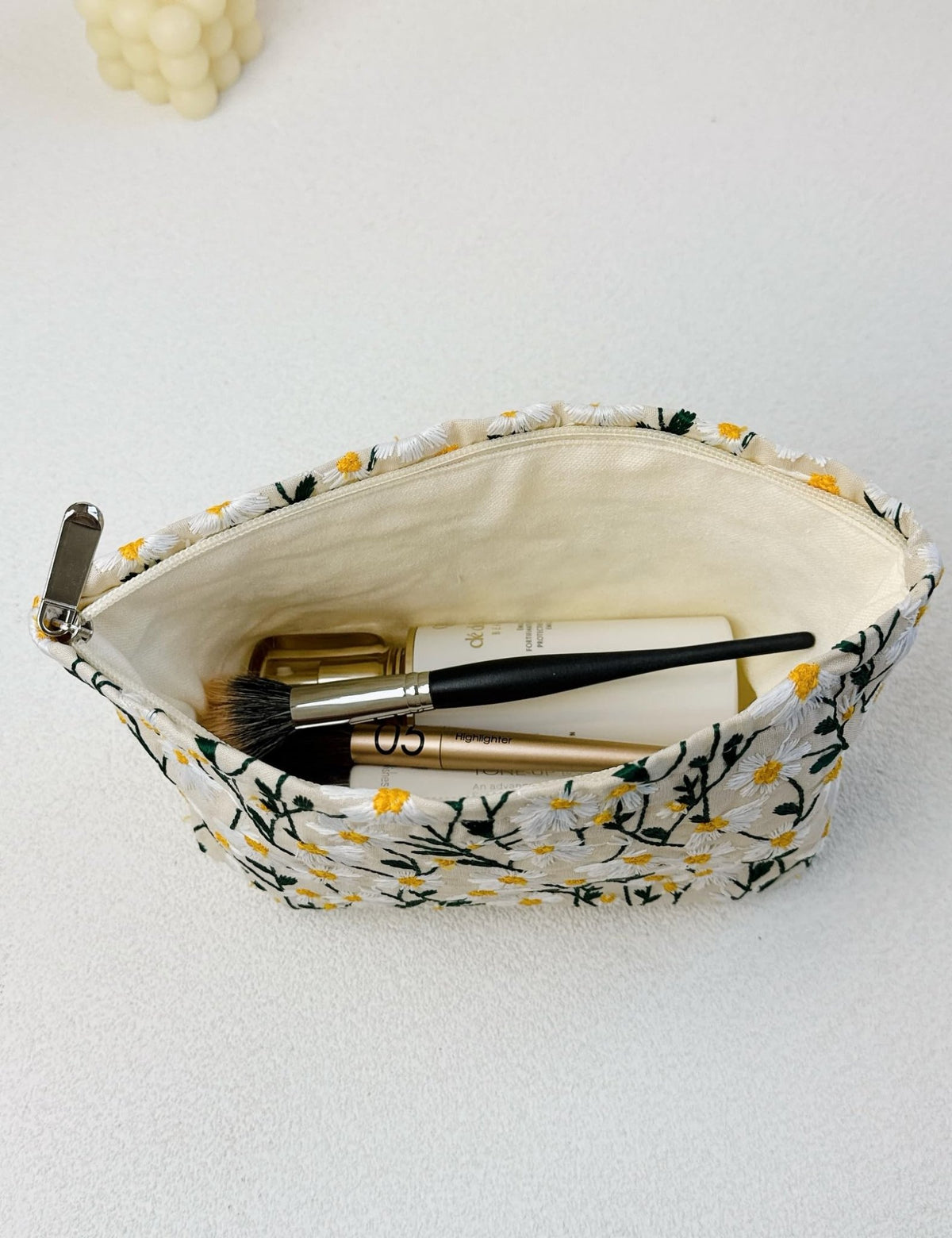 RIKMOXR 2 Pcs Makeup Bags, Large Cosmetic Bag Travel Toiletry Bag Organizer for Women, Embroidery Craft, Floral Makeup Bag Small Cosmetic Pouch Purse with Zipper Gifts for Girls Teen - thewildfolk RIKMOXR 2 Pcs Makeup Bags, Large Cosmetic Bag Travel Toiletry Bag Organizer for Women, Embroidery Craft, Floral Makeup Bag Small Cosmetic Pouch Purse with Zipper Gifts for Girls Teen