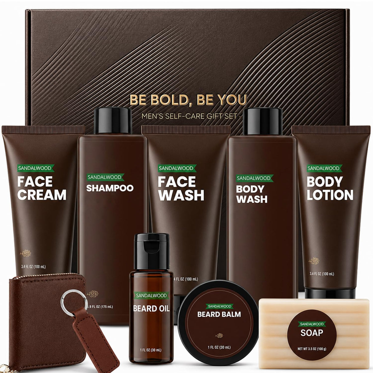 Rinse & Robust Gifts for Men 10Pcs Gift baskets for Men, Sandalwood Bath and Body Works Men Gifts for Birthday for Dad Boyfriend Husband - thewildfolk Rinse & Robust Gifts for Men 10Pcs Gift baskets for Men, Sandalwood Bath and Body Works Men Gifts for Birthday for Dad Boyfriend Husband