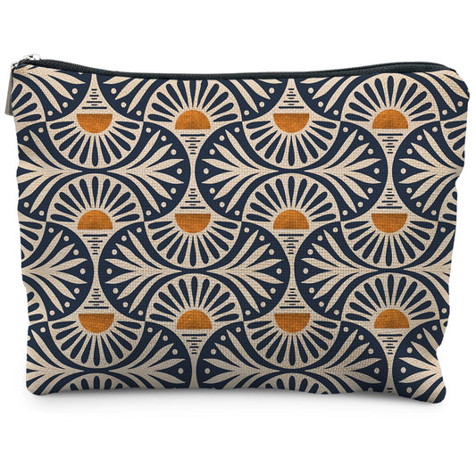 RYYCDOI Boho Makeup Bag Gifts for Women, Sunset Leaf Aesthetic Makeup Pouch - thewildfolk RYYCDOI Boho Makeup Bag Gifts for Women, Sunset Leaf Aesthetic Makeup Pouch