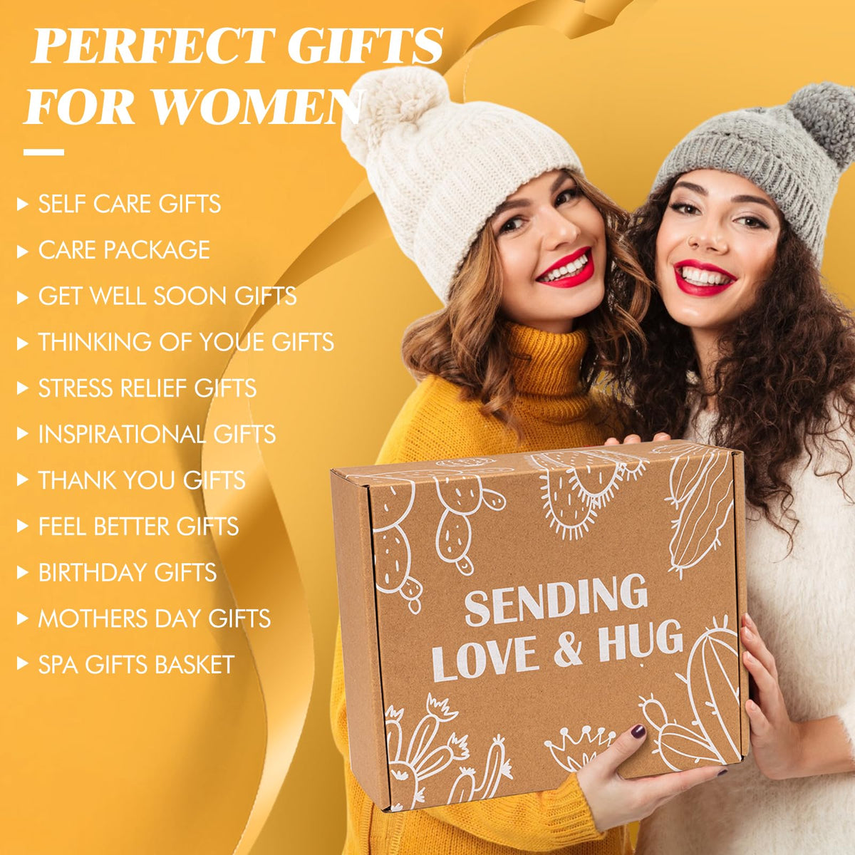 Self Care Gifts for Women Spa Gifts for Women Get Well Soon Gift Care Package, Christmas Mothers Day Relaxing Spa Gift Baskets, Feel Better Inspirational Thinking of You Box for Mom Her Sister Friends - thewildfolk Self Care Gifts for Women Spa Gifts for Women Get Well Soon Gift Care Package, Christmas Mothers Day Relaxing Spa Gift Baskets, Feel Better Inspirational Thinking of You Box for Mom Her Sister Friends