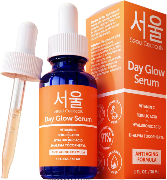 SeoulCeuticals Korean Skin Care 20% Vitamin C Serum for Face + CE Ferulic - thewildfolk SeoulCeuticals Korean Skin Care 20% Vitamin C Serum for Face + CE Ferulic
