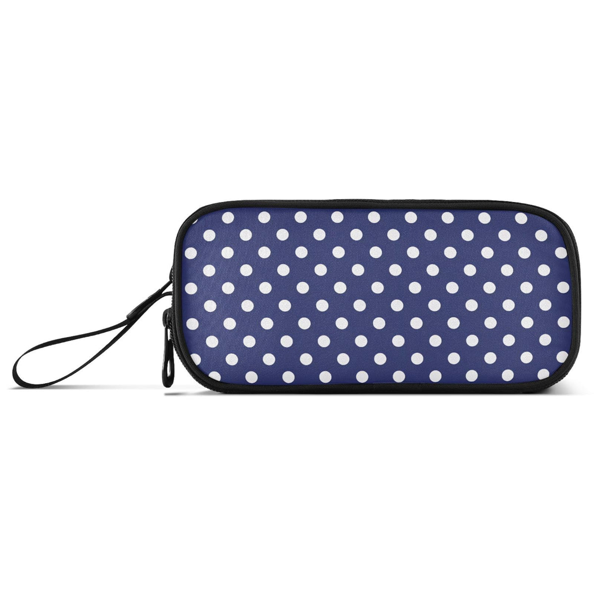 Sgojhrv Big Capacity Pencil Case Cute Navy Blue White Polka Dot Large Pencil Pouch Stationery Pen Bag for School Teen Girl Boy - thewildfolk Sgojhrv Big Capacity Pencil Case Cute Navy Blue White Polka Dot Large Pencil Pouch Stationery Pen Bag for School Teen Girl Boy
