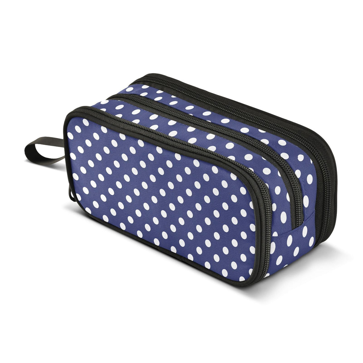 Sgojhrv Big Capacity Pencil Case Cute Navy Blue White Polka Dot Large Pencil Pouch Stationery Pen Bag for School Teen Girl Boy - thewildfolk Sgojhrv Big Capacity Pencil Case Cute Navy Blue White Polka Dot Large Pencil Pouch Stationery Pen Bag for School Teen Girl Boy