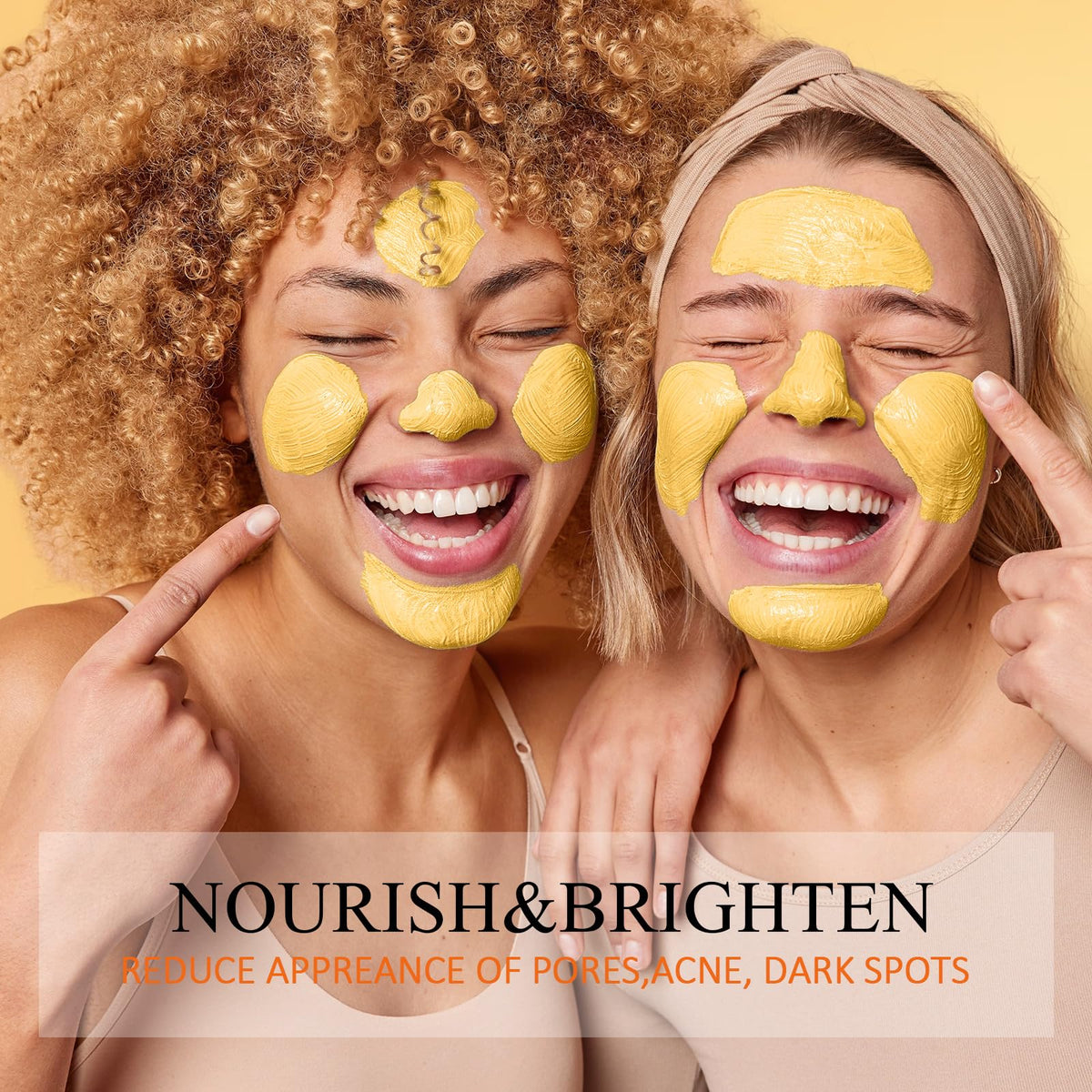 SHVYOG Turmeric Vitamin C Clay Mask with Kaolin Clay for Dull & Blemish-Prone Skin, Deep Cleansing Facial Mask, Face Masks Skincare for Controlling Oil and Refining Pores 5.29 Oz 150g - thewildfolk SHVYOG Turmeric Vitamin C Clay Mask with Kaolin Clay for Dull & Blemish-Prone Skin, Deep Cleansing Facial Mask, Face Masks Skincare for Controlling Oil and Refining Pores 5.29 Oz 150g