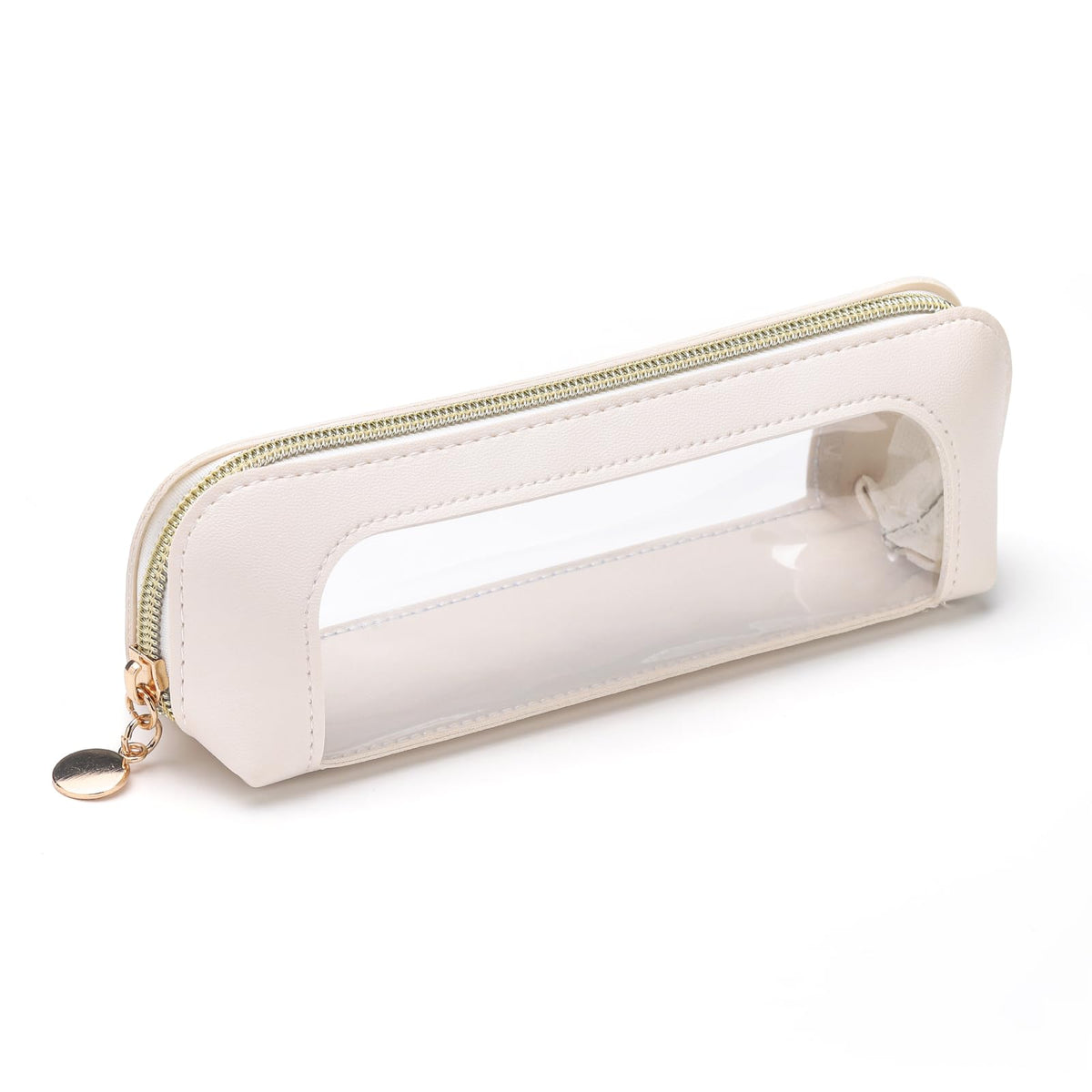 Sightor Clear Makeup Bag PU Leather Makeup Brush Case Makeup Bag for Purse - thewildfolk Sightor Clear Makeup Bag PU Leather Makeup Brush Case Makeup Bag for Purse