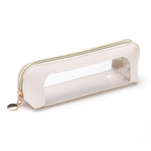 Sightor Clear Makeup Bag PU Leather Makeup Brush Case Makeup Bag for Purse - thewildfolk Sightor Clear Makeup Bag PU Leather Makeup Brush Case Makeup Bag for Purse