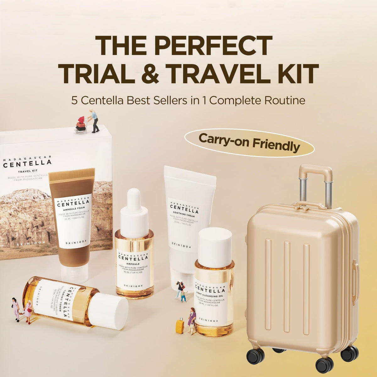 SKIN1004 Centella Travel Kit, Korean Skin Care Set of 5, Travel Size - thewildfolk SKIN1004 Centella Travel Kit, Korean Skin Care Set of 5, Travel Size