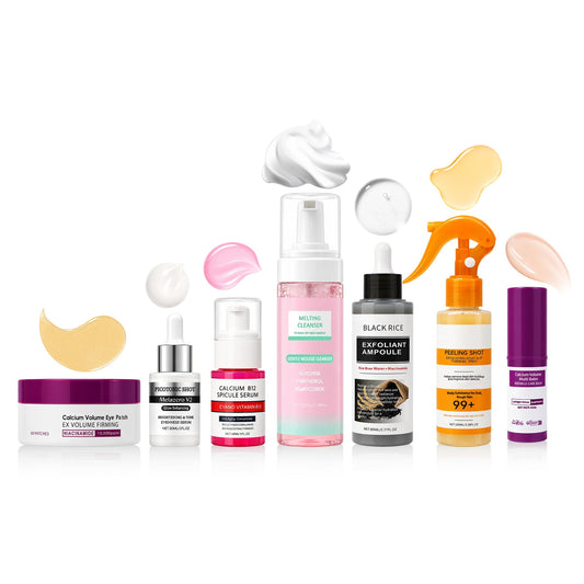 Skincare Routine Set - Facial Care Kit with Cleanser, Serums, Balm & Eye Patches - Hydrating & Daily Skin Care - thewildfolk Skincare Routine Set - Facial Care Kit with Cleanser, Serums, Balm & Eye Patches - Hydrating & Daily Skin Care
