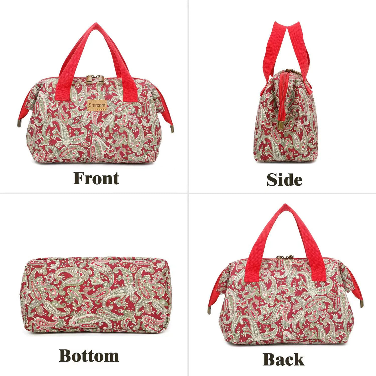 Smrcom Makeup Bag Cosmetic Bag For Women Girl Travel Makeup Bag Toilet Bag Zipper Organizer Bag Waterproof (Pink 2) - thewildfolk Smrcom Makeup Bag Cosmetic Bag For Women Girl Travel Makeup Bag Toilet Bag Zipper Organizer Bag Waterproof (Pink 2)