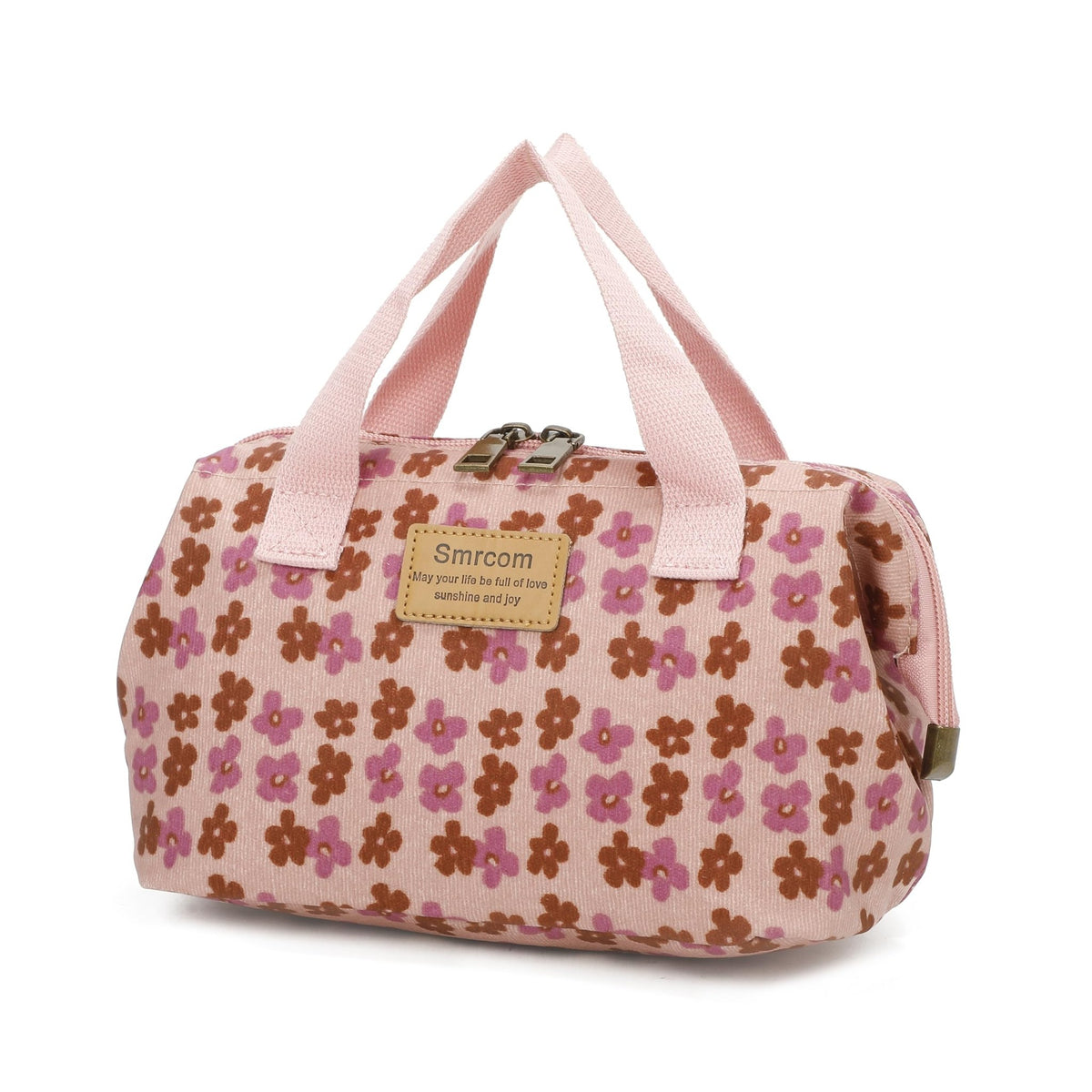 Smrcom Makeup Bag Cosmetic Bag For Women Girl Travel Makeup Bag Toilet Bag Zipper Organizer Bag Waterproof (Pink 2) - thewildfolk Smrcom Makeup Bag Cosmetic Bag For Women Girl Travel Makeup Bag Toilet Bag Zipper Organizer Bag Waterproof (Pink 2)