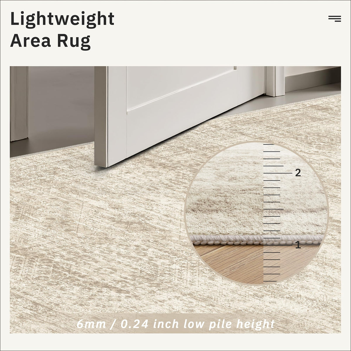 Soalmost Washable Area Rug 8x10 Large Soft Beige Rugs for Living Room - thewildfolk Soalmost Washable Area Rug 8x10 Large Soft Beige Rugs for Living Room