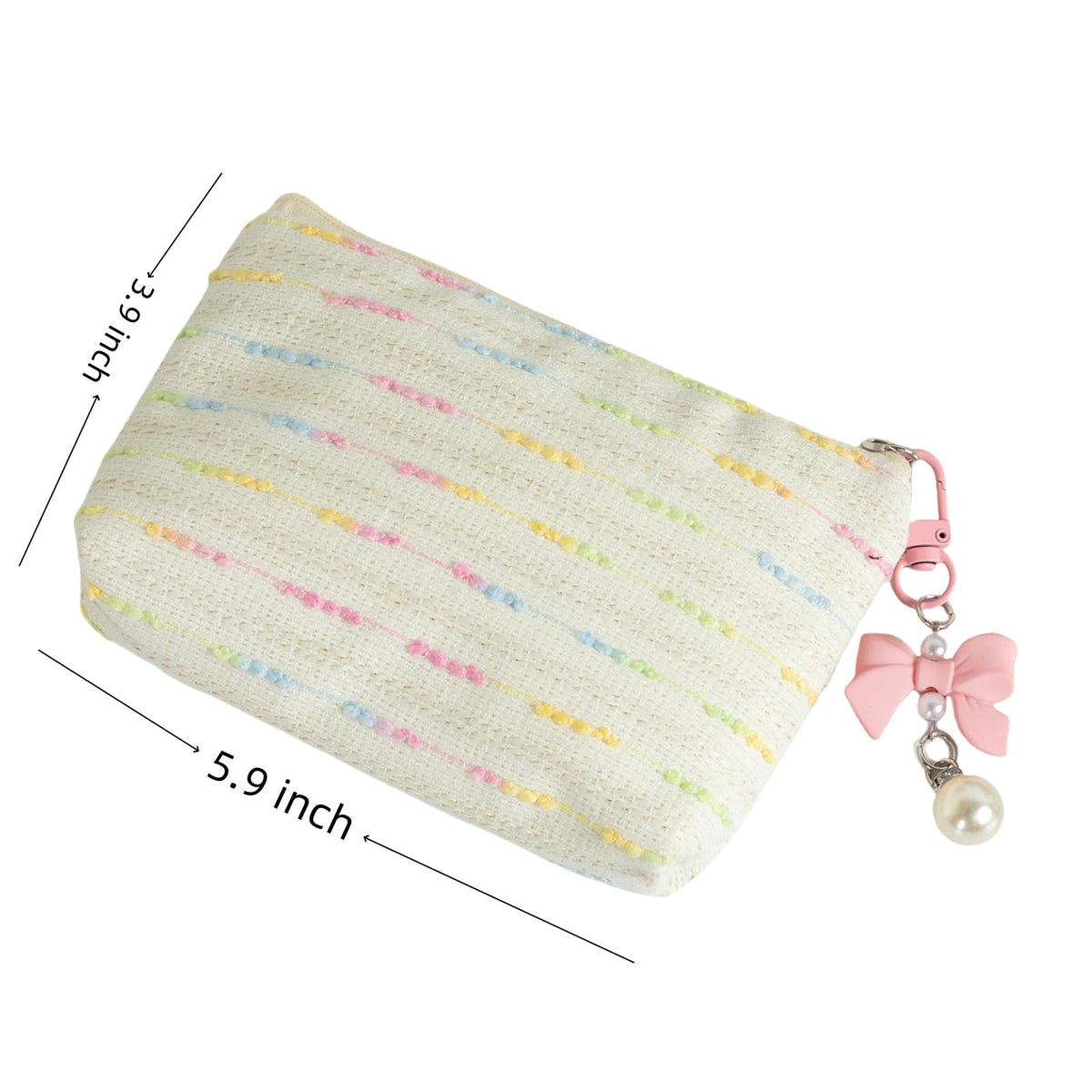 SUSOYAOCHEN Coin Purse Storage Pouch, Small Fabric Zipper Change Holder Travel Cosmetic Bag Mini Pocket Wallet for Girl Women Organize Cosmetic, Lipstick, Jewelry （White） - thewildfolk SUSOYAOCHEN Coin Purse Storage Pouch, Small Fabric Zipper Change Holder Travel Cosmetic Bag Mini Pocket Wallet for Girl Women Organize Cosmetic, Lipstick, Jewelry （White）