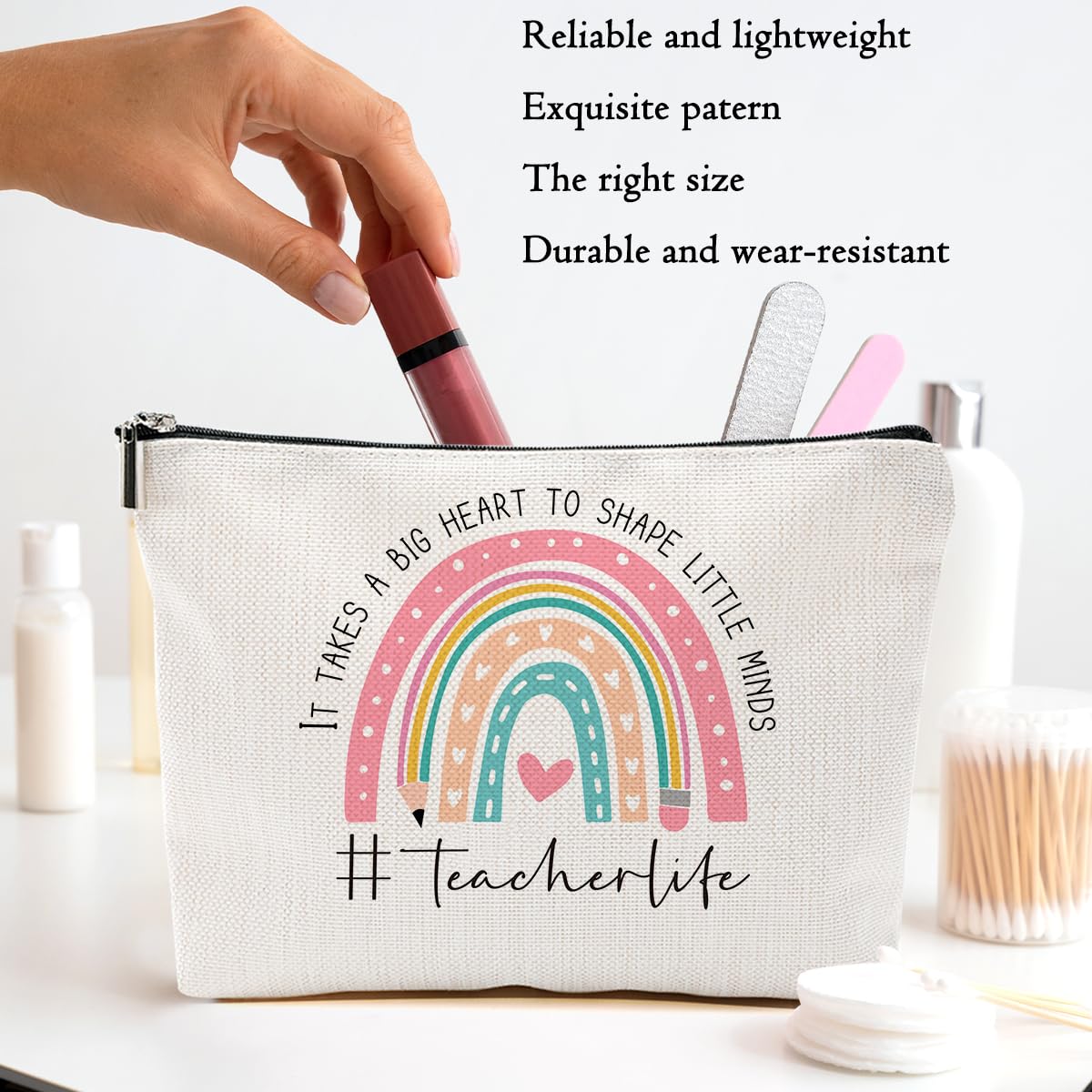 Teacher Appreciation Gifts Makeup Bag Toiletry Cosmetic Bag Teacher Gifts - thewildfolk Teacher Appreciation Gifts Makeup Bag Toiletry Cosmetic Bag Teacher Gifts