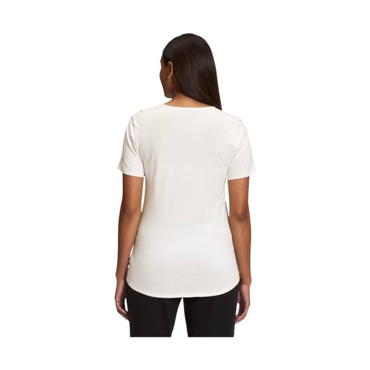 The North Face Women's Terrain Short Sleeve Scoop-Neck Tee - Gardenia White FINAL SALE
