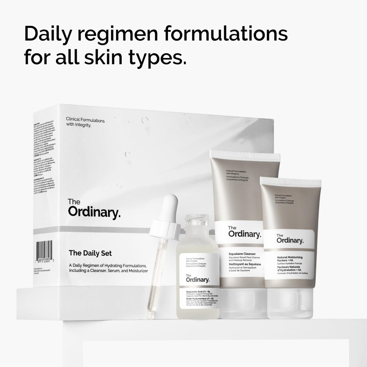 The Ordinary The Daily Set, Daily Skincare Routine with Squalane Cleanser, Hyaluronic Acid 2% + B5, and Natural Moisturizing Factors + HA | Skin Care Set - thewildfolk The Ordinary The Daily Set, Daily Skincare Routine with Squalane Cleanser, Hyaluronic Acid 2% + B5, and Natural Moisturizing Factors + HA | Skin Care Set