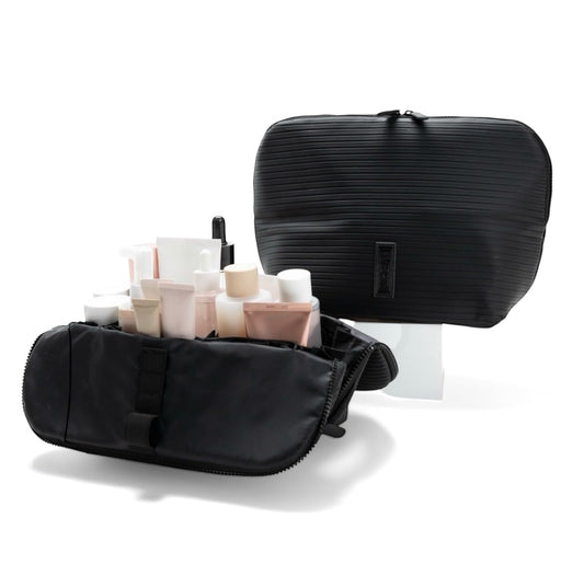 THE VERTI-Vertical Waterproof Makeup & Toiletry Bag | 23-Pocket Organizer with Upright, Fold-Down Design for Skincare, Toiletries & Essentials (Onyx) - thewildfolk THE VERTI-Vertical Waterproof Makeup & Toiletry Bag | 23-Pocket Organizer with Upright, Fold-Down Design for Skincare, Toiletries & Essentials (Onyx)