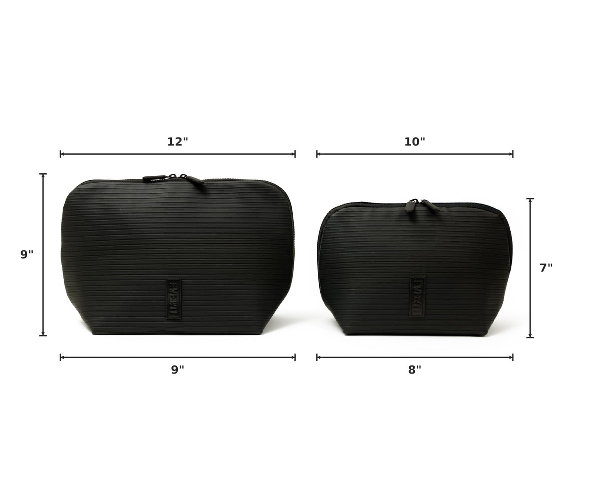 THE VERTI-Vertical Waterproof Makeup & Toiletry Bag | 23-Pocket Organizer with Upright, Fold-Down Design for Skincare, Toiletries & Essentials (Onyx) - thewildfolk THE VERTI-Vertical Waterproof Makeup & Toiletry Bag | 23-Pocket Organizer with Upright, Fold-Down Design for Skincare, Toiletries & Essentials (Onyx)