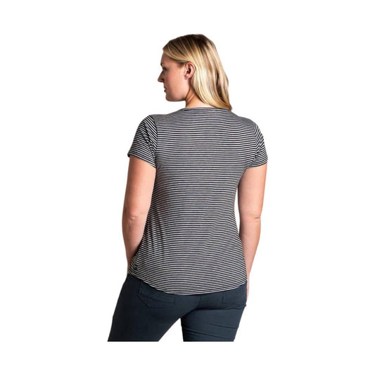 Toad & Co Women's Marley II Short Sleeve Tee - Heather Grey Stripe - ONLINE STORE CREDIT/EXCHANGE ONLY