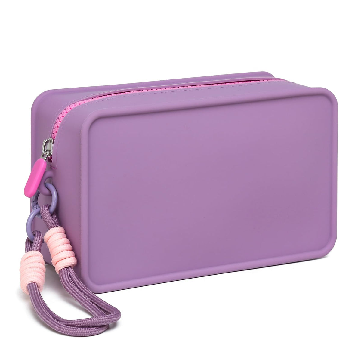 Travistar Silicone Travel Makeup Bag - Large Capacity Make Up Pouch Travel Makeup Organizer Bag Waterproof Toiletry Bag Portable Cosmetic Bag Small Womens Brush Holder Bag with Zipper Closure Purple - thewildfolk Travistar Silicone Travel Makeup Bag - Large Capacity Make Up Pouch Travel Makeup Organizer Bag Waterproof Toiletry Bag Portable Cosmetic Bag Small Womens Brush Holder Bag with Zipper Closure Purple