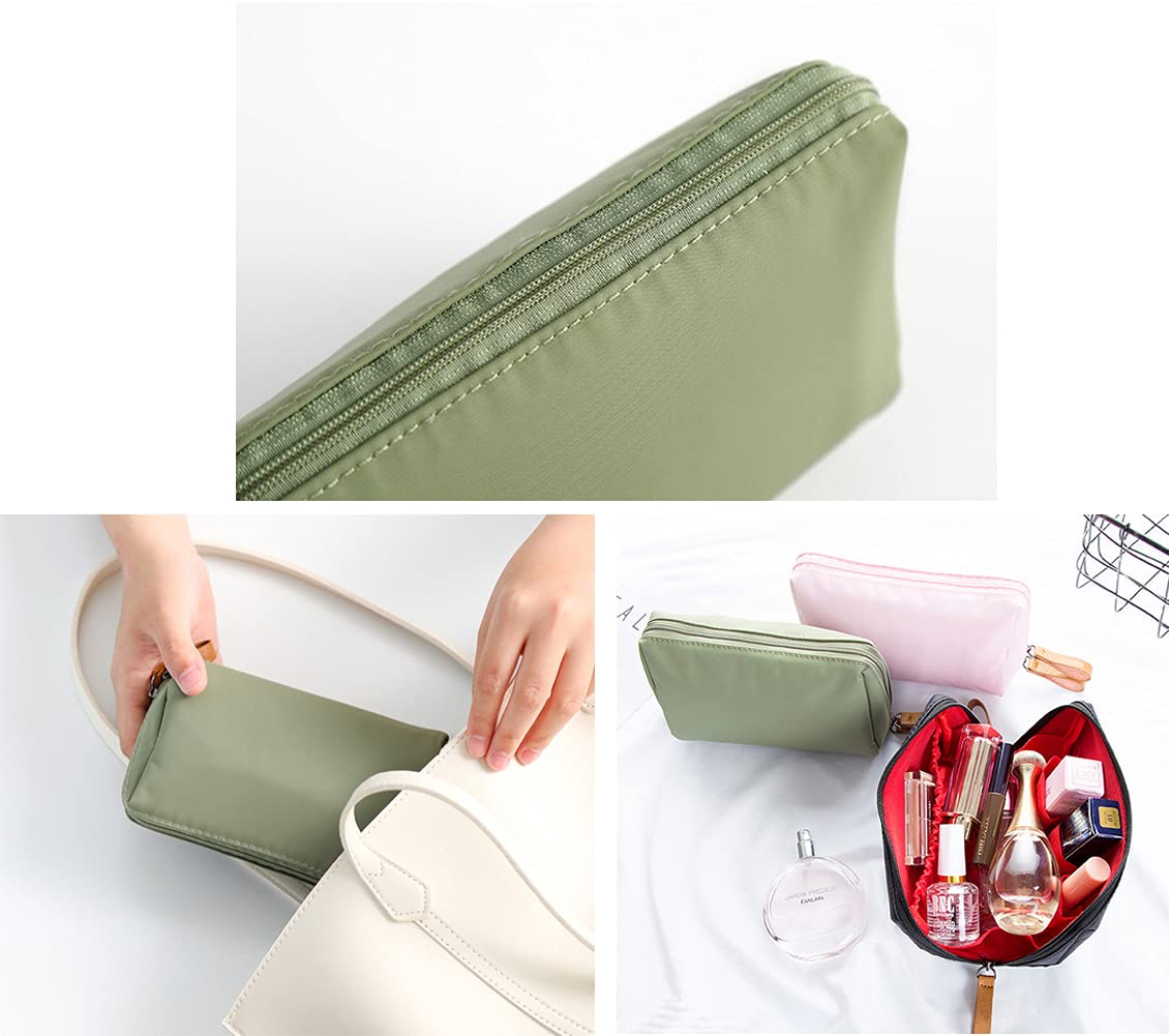 Vviitop Small Makeup Bag for Purse, Makeup Pouch Small Cosmetic Bag Mini Portable Handbag for Women and Girls (Black) - thewildfolk Vviitop Small Makeup Bag for Purse, Makeup Pouch Small Cosmetic Bag Mini Portable Handbag for Women and Girls (Black)