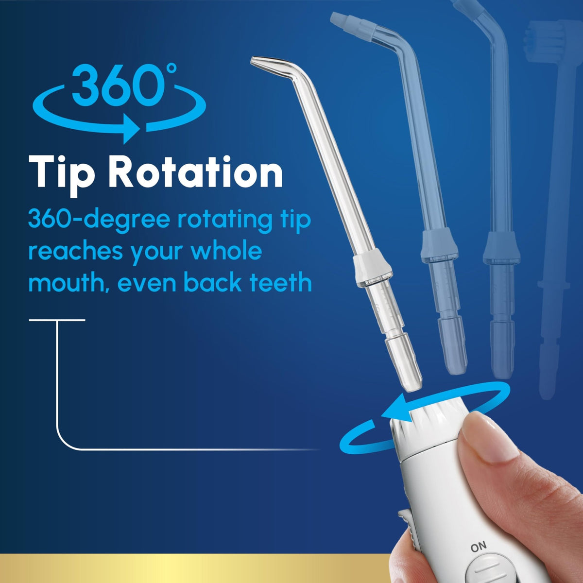 Waterpik Aquarius Countertop Water Flosser with 10 Settings, 7 Tips, White - thewildfolk Waterpik Aquarius Countertop Water Flosser with 10 Settings, 7 Tips, White