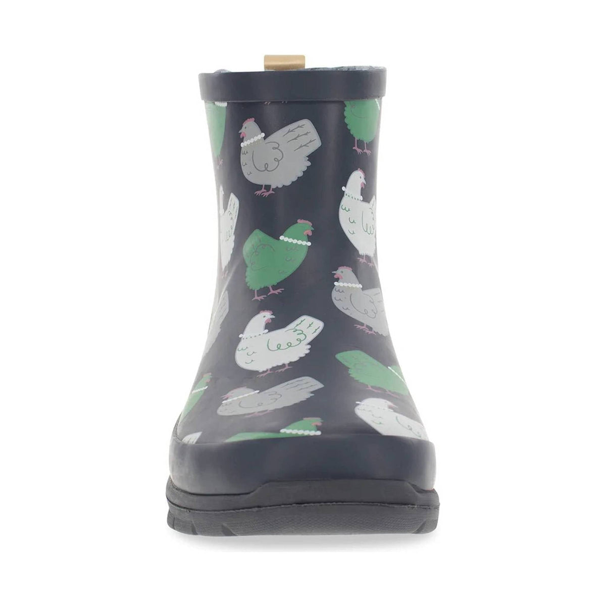 Western Chief Women's Classy Chick Shorty Chelsea Rain Boot - Charcoal