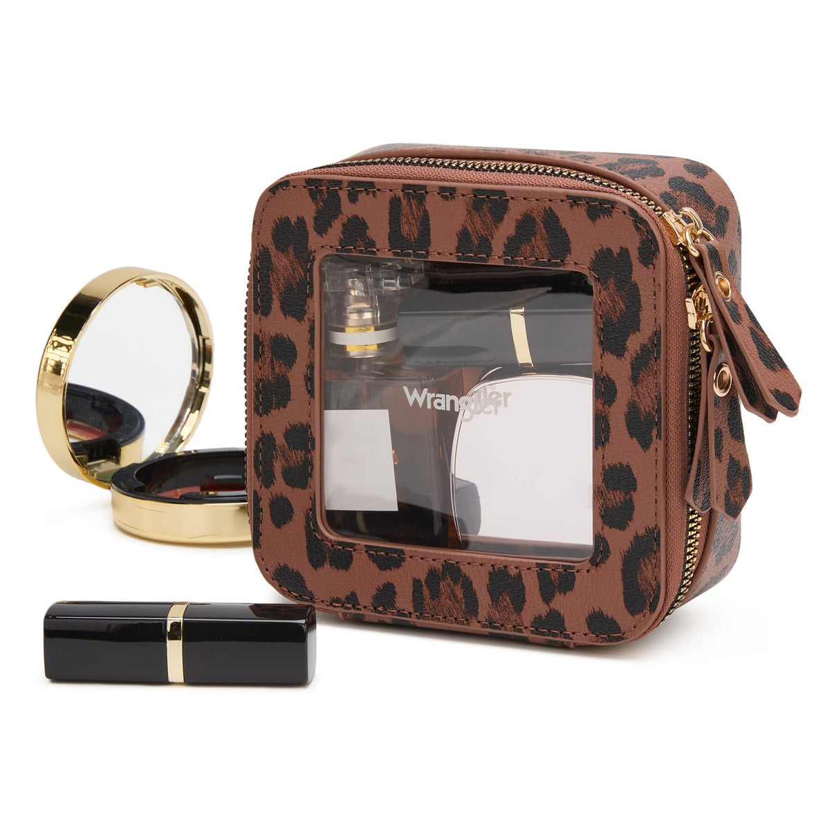 Wrangler Mini Clear Makeup Bag Organizer Travel Toiletry Bag for Women - thewildfolk Wrangler Mini Clear Makeup Bag Organizer Travel Toiletry Bag for Women
