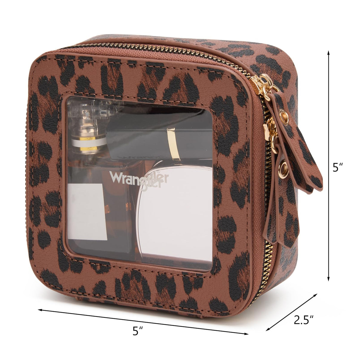 Wrangler Mini Clear Makeup Bag Organizer Travel Toiletry Bag for Women - thewildfolk Wrangler Mini Clear Makeup Bag Organizer Travel Toiletry Bag for Women
