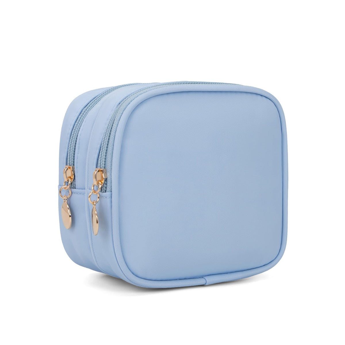 XIAOLER Small Makeup Pouch, Double Zipper Cosmetic Bag, Travel Makeup Bag, Cute Makeup Bag for Purse, Mini Toiletry Bag (blue) - thewildfolk XIAOLER Small Makeup Pouch, Double Zipper Cosmetic Bag, Travel Makeup Bag, Cute Makeup Bag for Purse, Mini Toiletry Bag (blue)