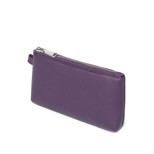 YONBEN Small Makeup Bag for Purse, Leather Cosmetic (Anemone Purple) - thewildfolk YONBEN Small Makeup Bag for Purse, Leather Cosmetic (Anemone Purple)