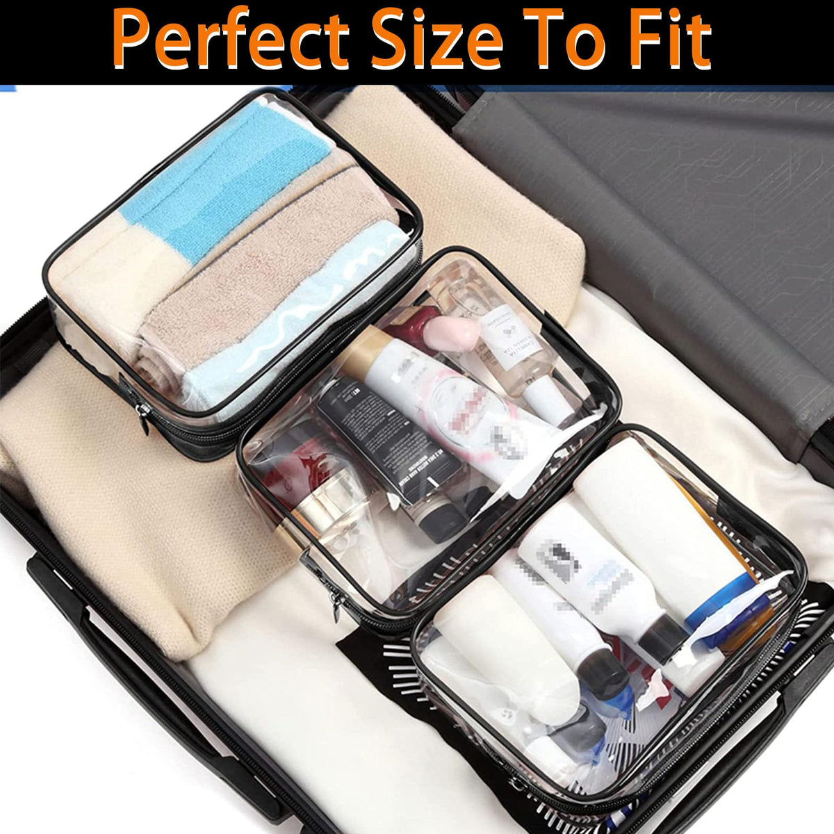 YOQIVEXU 6 Pieces Clear Cosmetics Bag Bulk, TSA Approved Toiletry Bag for Travel, Zippered Clear Pouch Cosmetic Makeup Bag Waterproof Vinyl Plastic Organizer Case for Vacation Bathroom (Large) - thewildfolk YOQIVEXU 6 Pieces Clear Cosmetics Bag Bulk, TSA Approved Toiletry Bag for Travel, Zippered Clear Pouch Cosmetic Makeup Bag Waterproof Vinyl Plastic Organizer Case for Vacation Bathroom (Large)