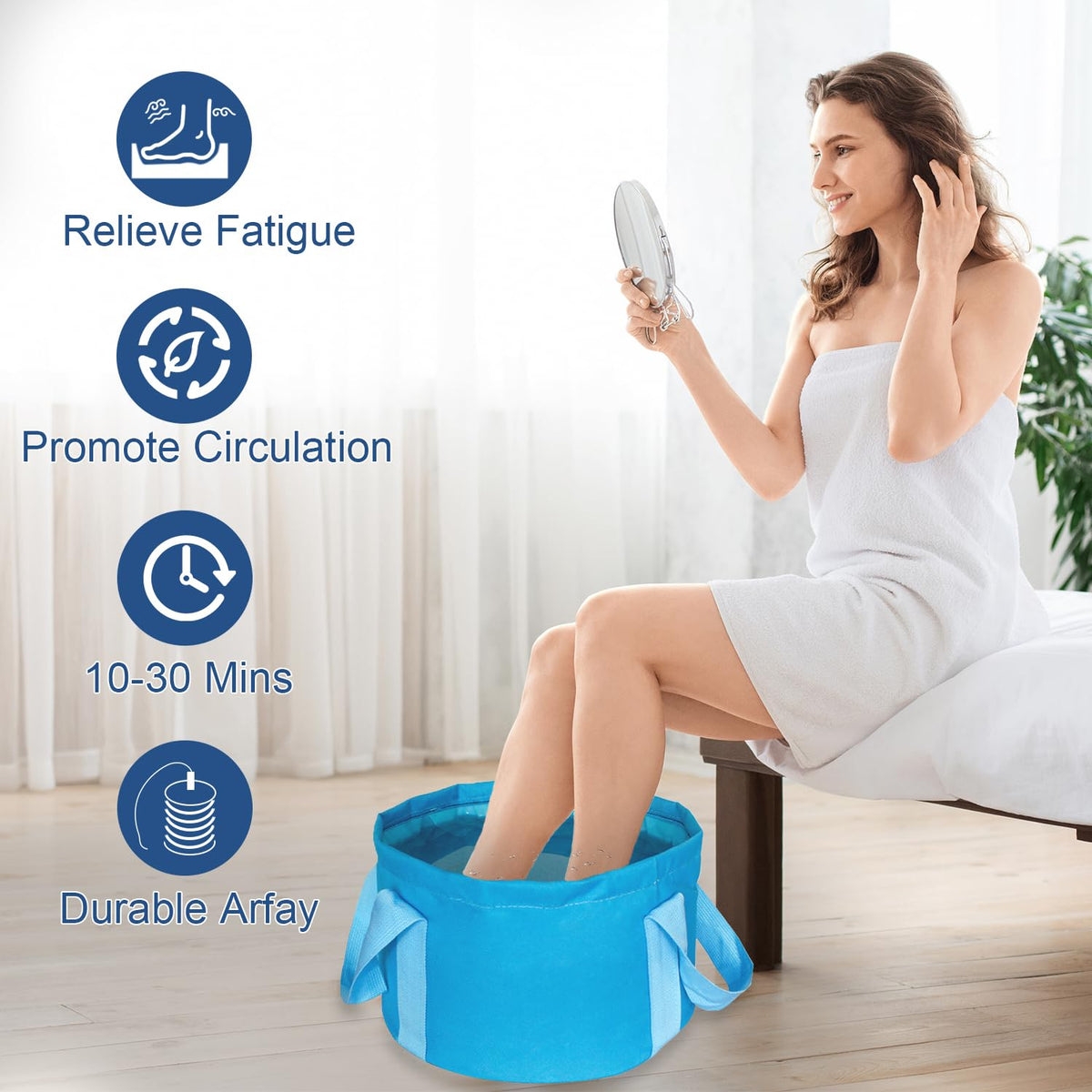 YoTmake Ionic Detox Foot Bath SPA Machine, Ionic Cleanse Detox Foot Bath Spa Machine with Blue Bucket for Health Care Personal Home Travel - thewildfolk YoTmake Ionic Detox Foot Bath SPA Machine, Ionic Cleanse Detox Foot Bath Spa Machine with Blue Bucket for Health Care Personal Home Travel
