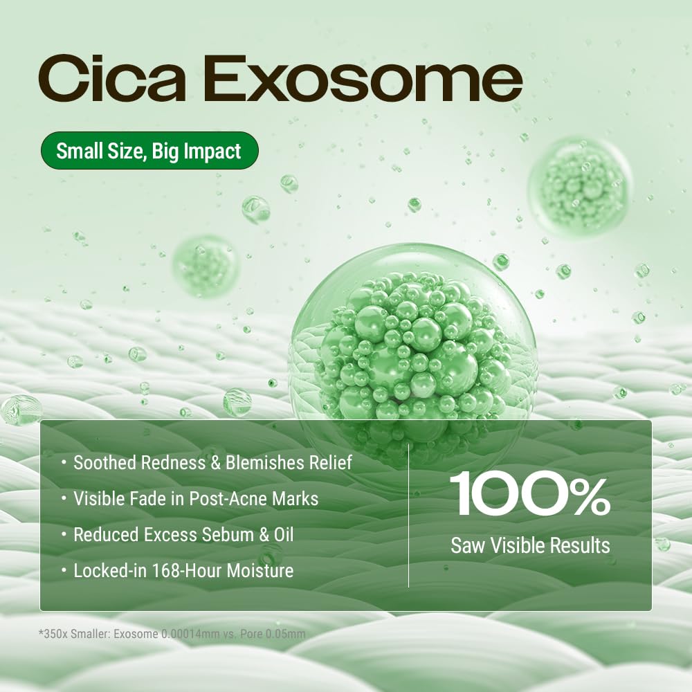 YUMU Cica Exosome Zinc Blemish Relief Cream, Face Moisturizer for Sensitive, Acne-Prone Skin, Lightweight, Breakouts, Barrier Repair, Hydration, Soothing, Oil-Free, Korean Skincare (80 ml/2.70 fl.oz.) - thewildfolk YUMU Cica Exosome Zinc Blemish Relief Cream, Face Moisturizer for Sensitive, Acne-Prone Skin, Lightweight, Breakouts, Barrier Repair, Hydration, Soothing, Oil-Free, Korean Skincare (80 ml/2.70 fl.oz.)